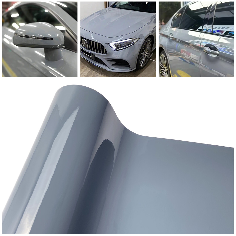 Body Jewelry Glue - High Gloss Grey Vinyl Wrap Film