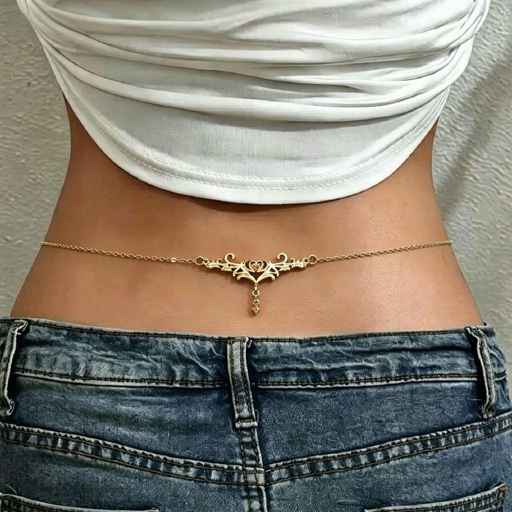 Body Jewels - Gothic Heart Sexy Women's Waist Chain