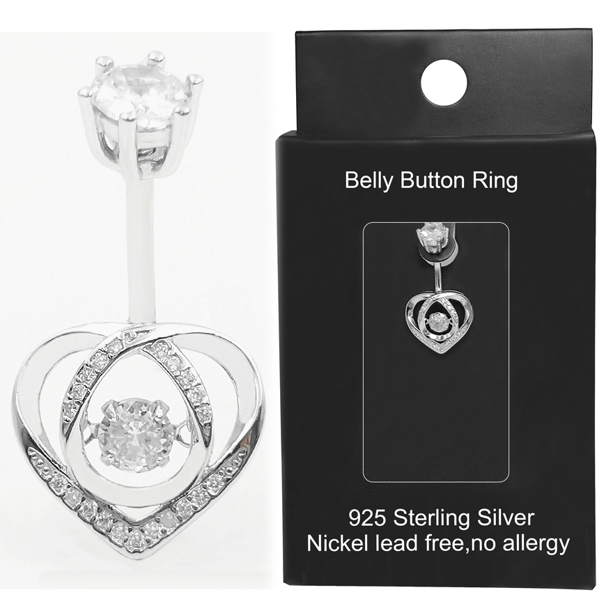 Body Jewelry Materials - Belly button ring 925 Sterling Silver