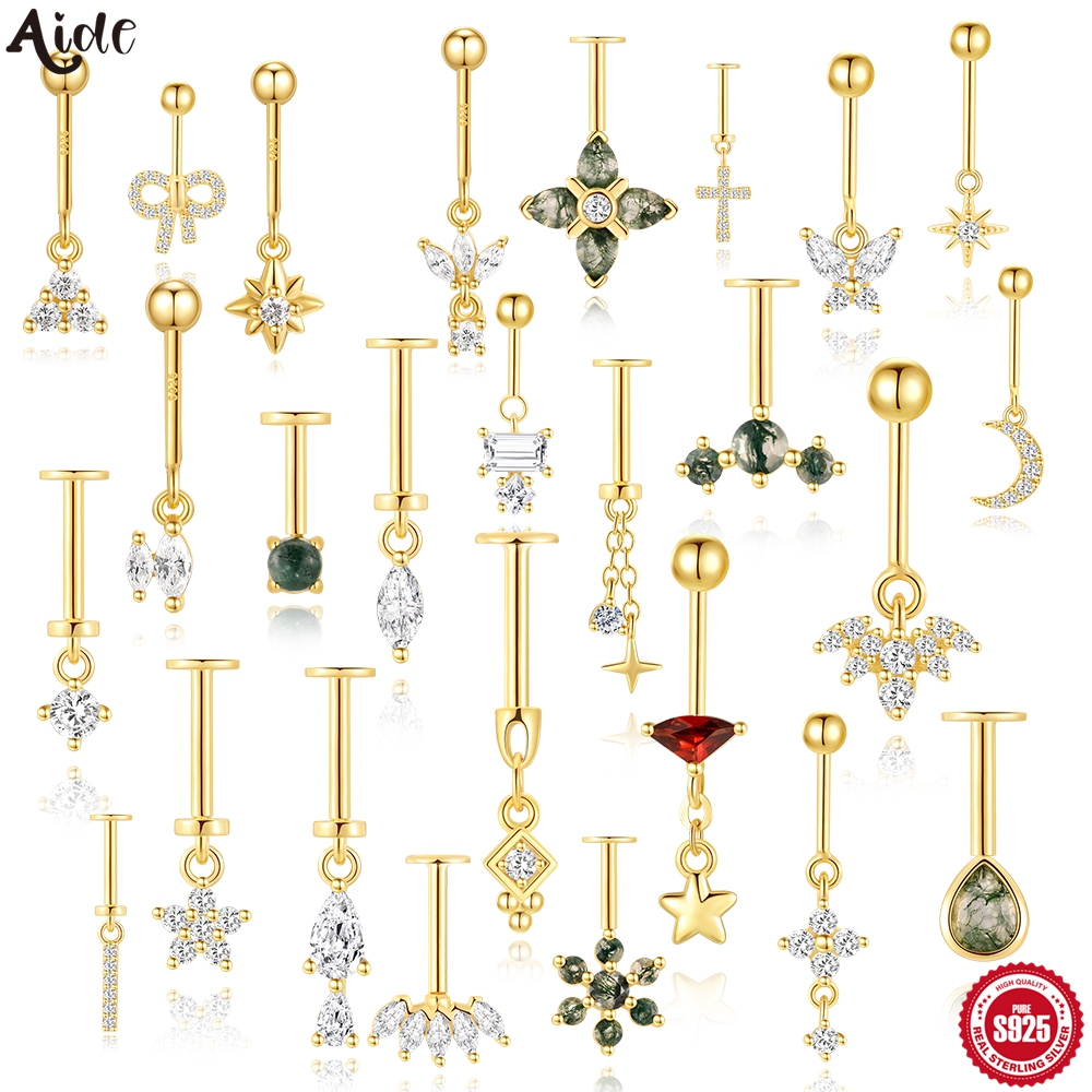 Body Jewelry Labret - Aide 925 Sterling Silver Labret Piercing