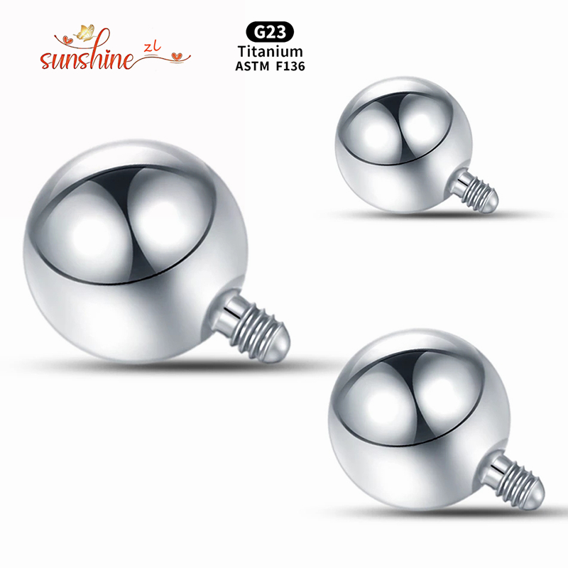 Body Jewelry Replacement Ball - 1PCS Internally Threaded Ball Titanium Replacement
