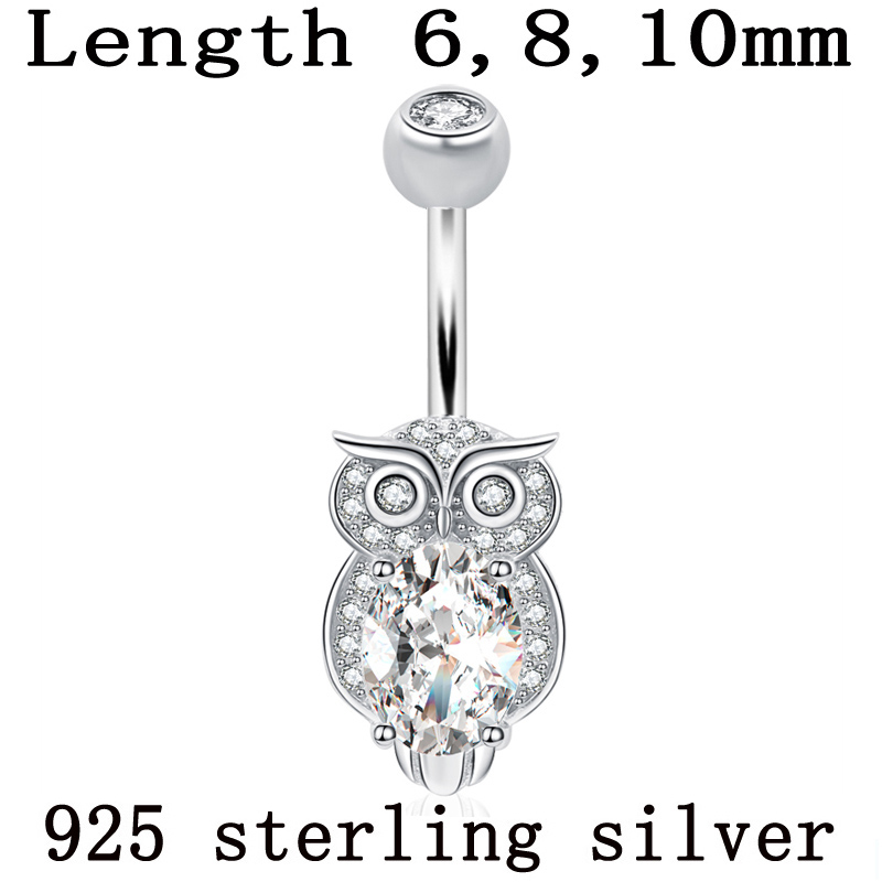 Body Jewelry Materials - Belly button ring real 925 sterling