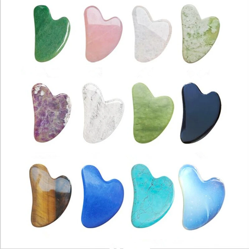 Body Jewelry Materials - Natural Green Jades Roller Face Massage