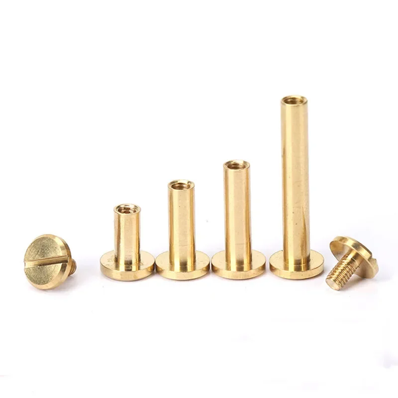 Body Jewelry Chicago - 10sets Solid Brass Binding Chicago Screws