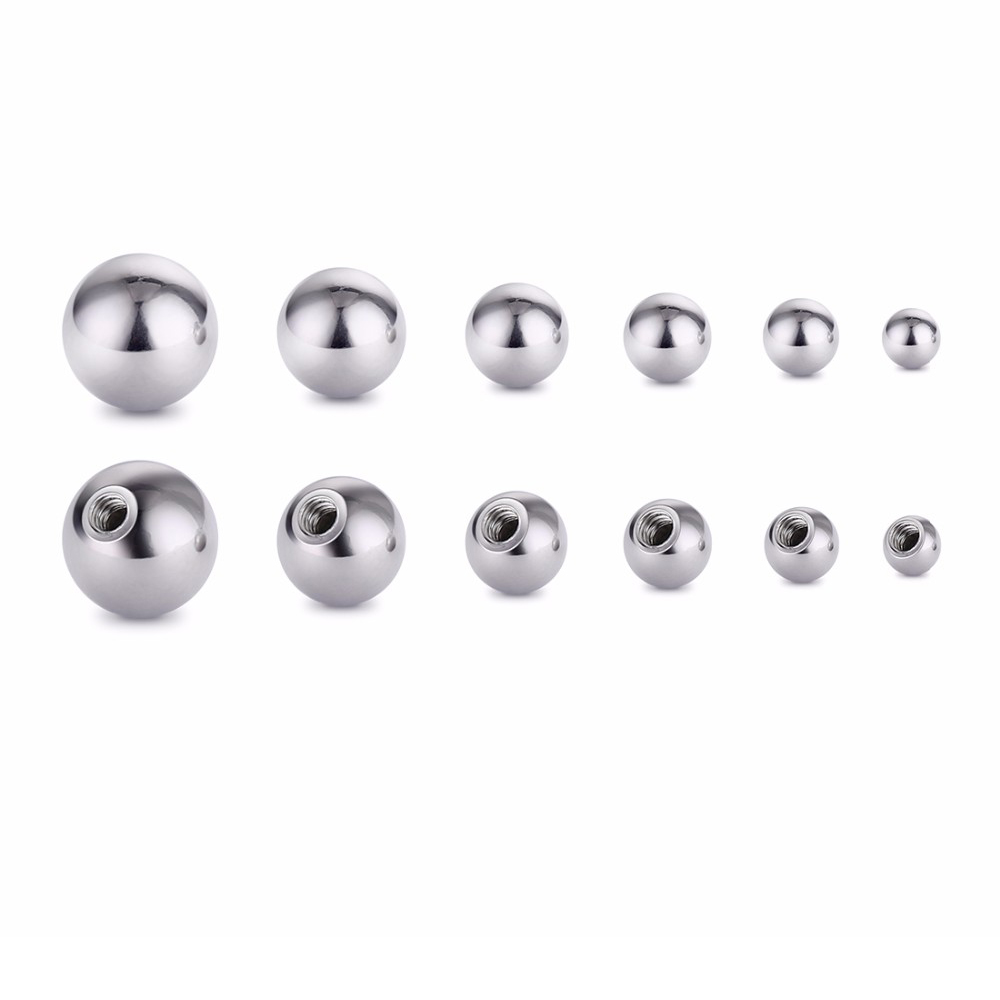 Body Jewelry Replacement Ball - 20 Pieces Stainless Steel Replacement Round