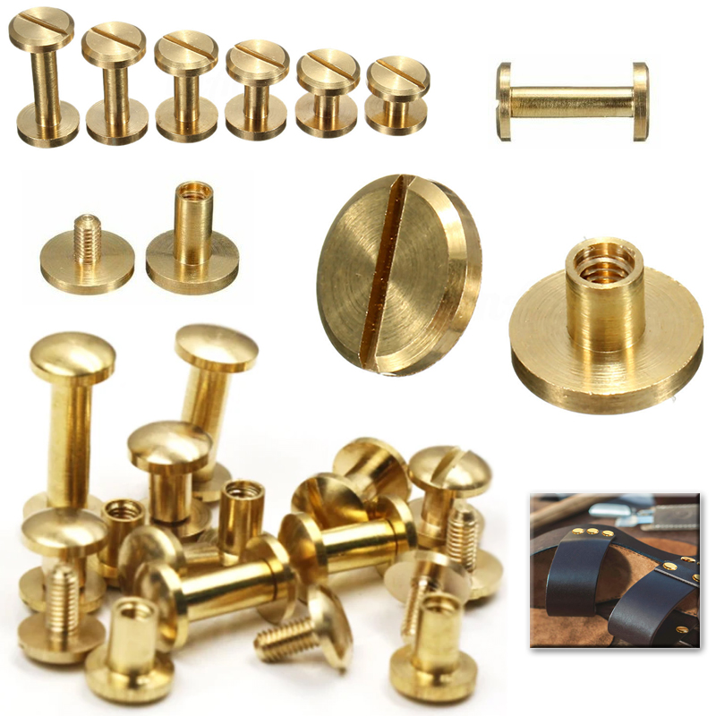 Body Jewelry Chicago - 10/20/30 Pcs Solids Brass Binding Screws