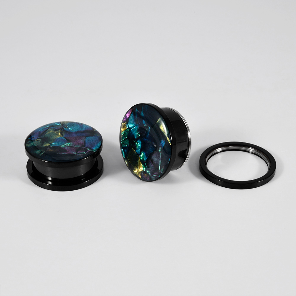 1PC Stainless Steel Mix Colors - Body Jewelry Ear Gauges 评论和价格