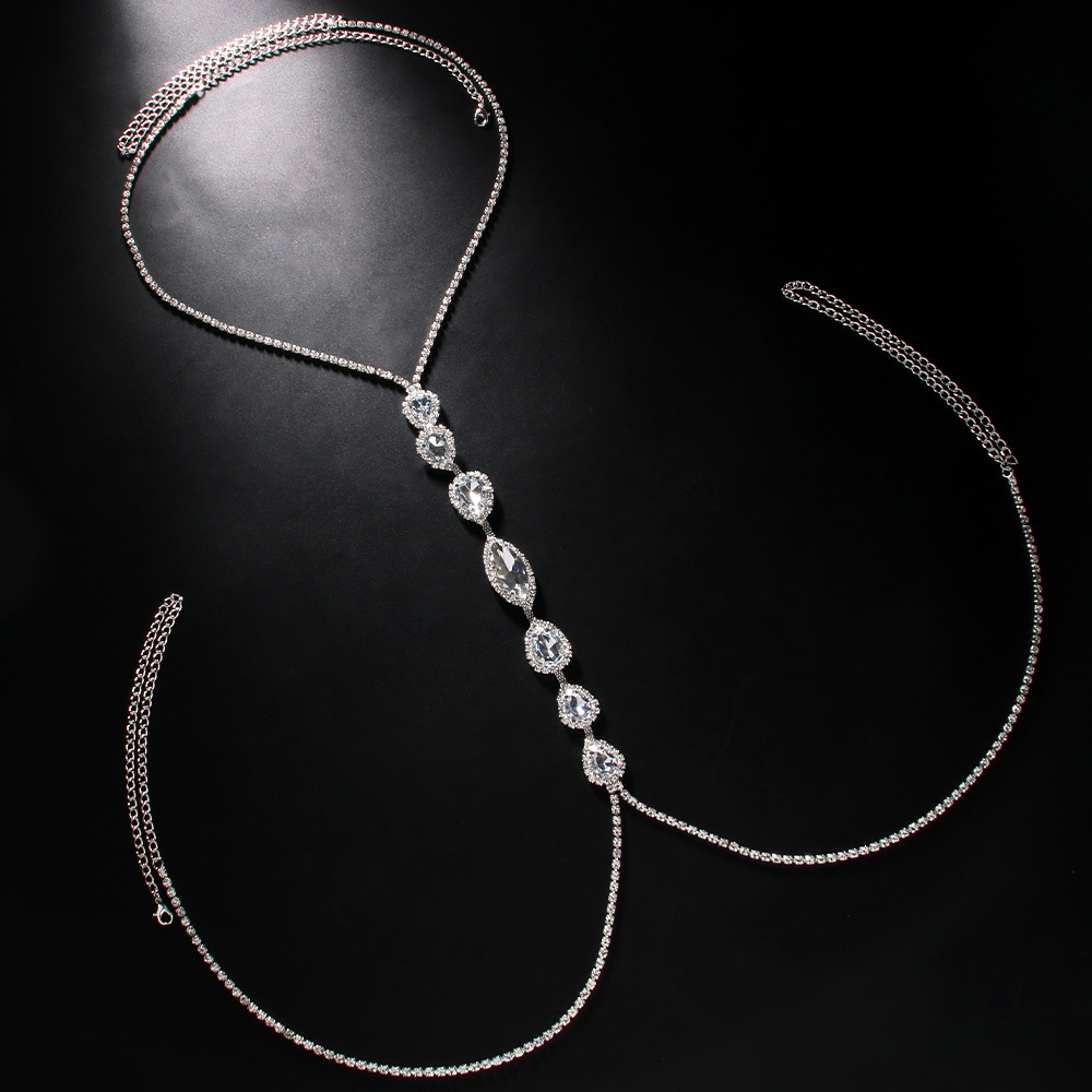 Fashion Sexy Water Drop Neckla - Body Jewelry Art 评论和价格