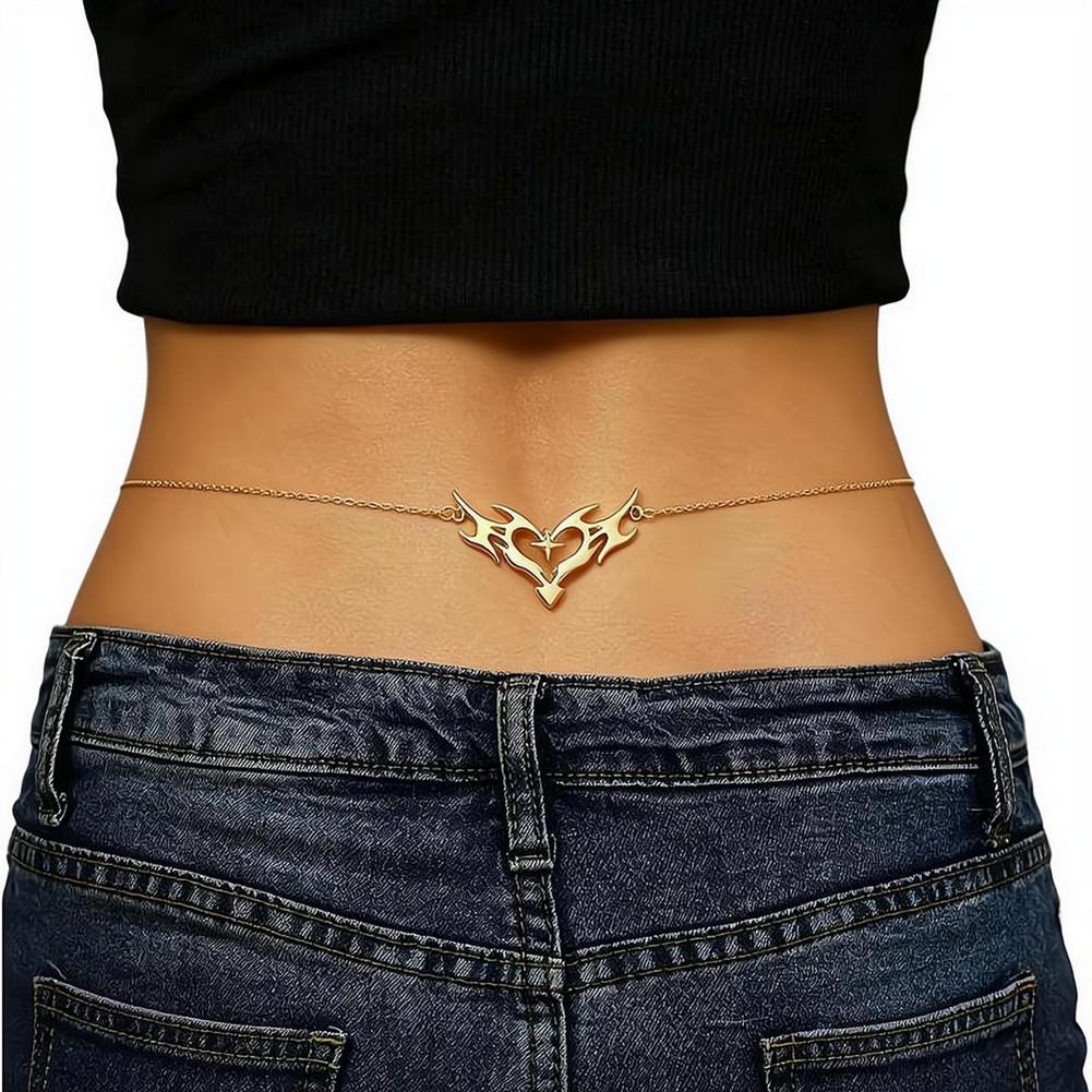 Gothic Heart Sexy Women's Wais - Body Jewels 评论和价格