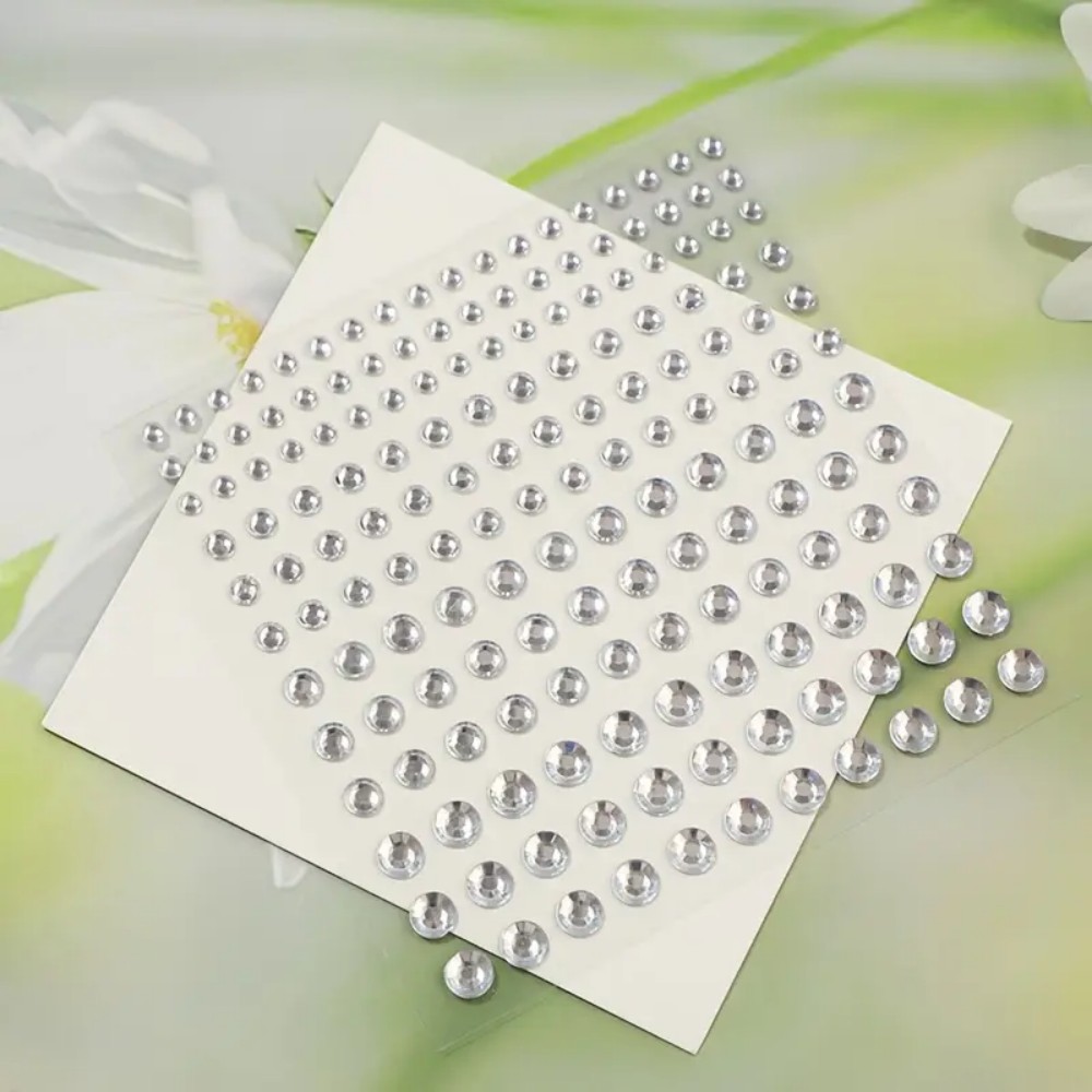 165pcs Self-Adhesive Rhineston - Body Jewelry Labret 评论和价格