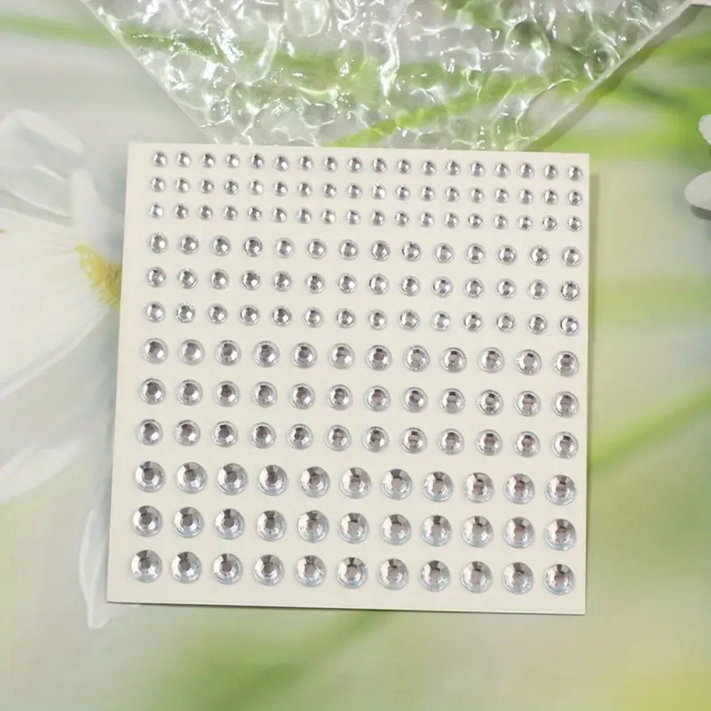 165pcs Self-Adhesive Rhineston - Body Jewelry Labret 评论和价格