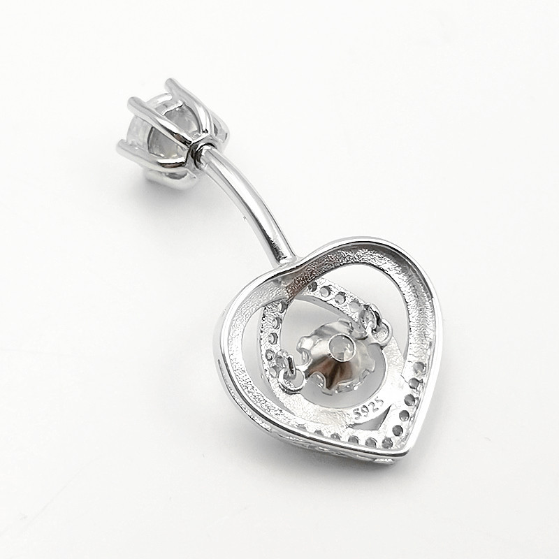 Belly button ring 925 Sterling - Body Jewelry Materials 评论和价格