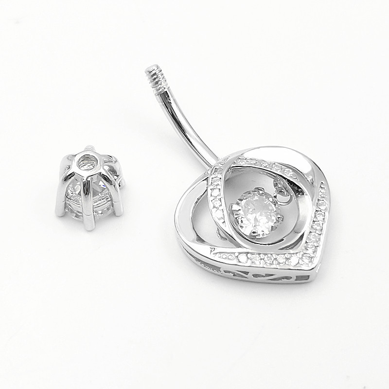 Belly button ring 925 Sterling - Body Jewelry Materials 评论和价格