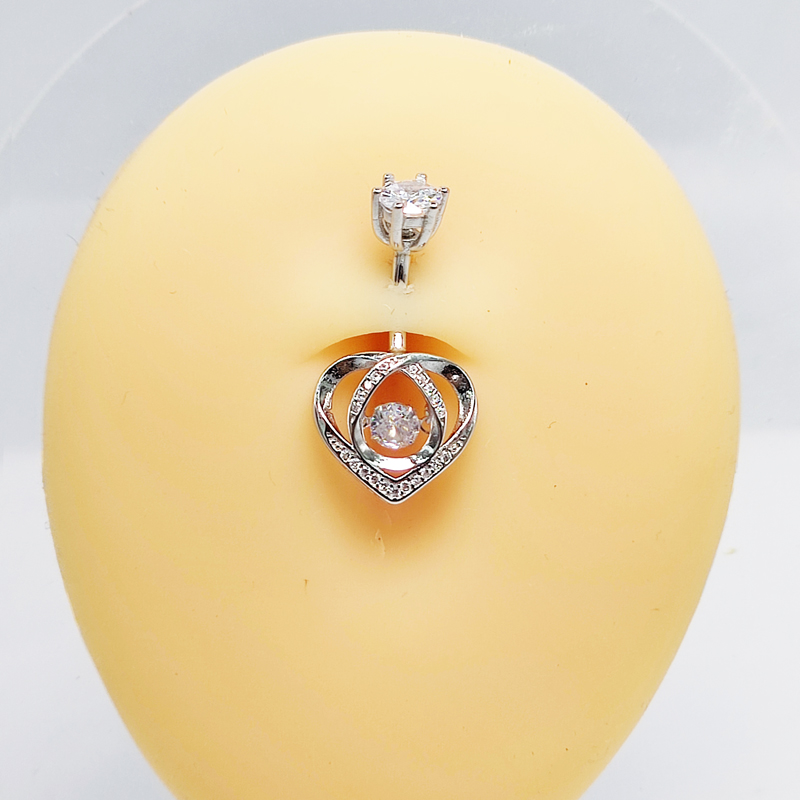 Belly button ring 925 Sterling - Body Jewelry Materials 评论和价格