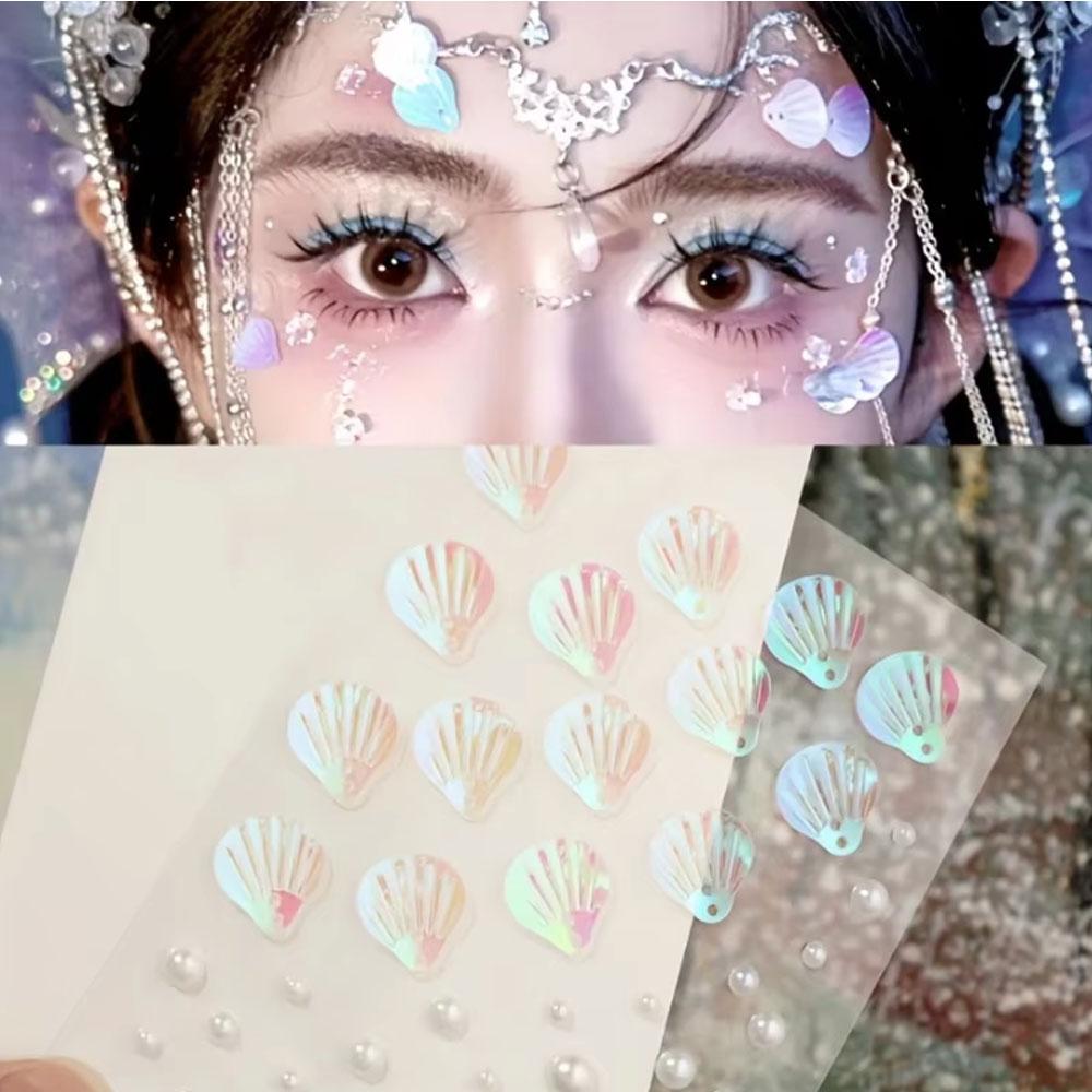 1Sheet Iridescent Shell Mixed  - Body Jewelry Art 评论和价格