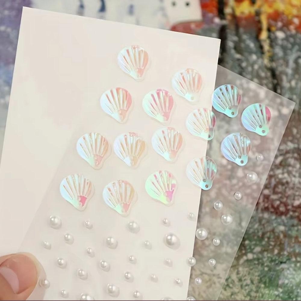 1Sheet Iridescent Shell Mixed  - Body Jewelry Art 评论和价格