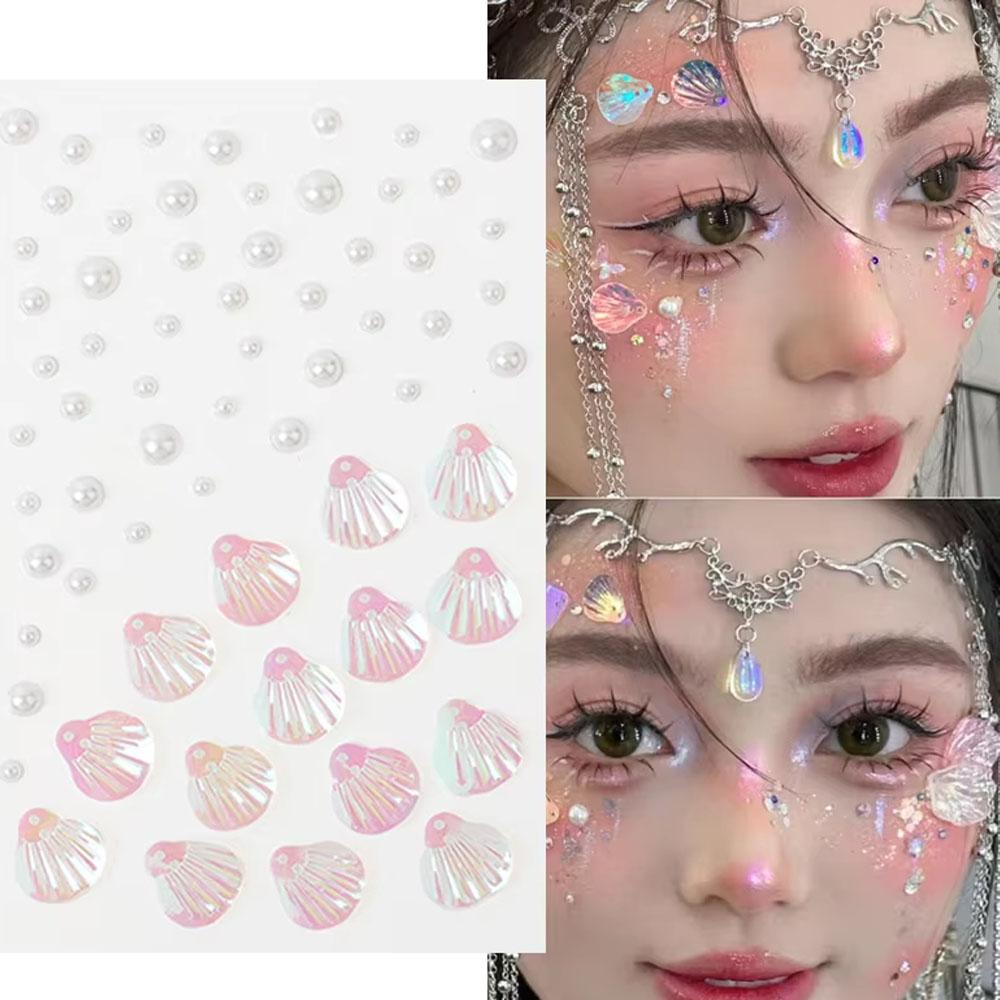 1Sheet Iridescent Shell Mixed  - Body Jewelry Art 评论和价格