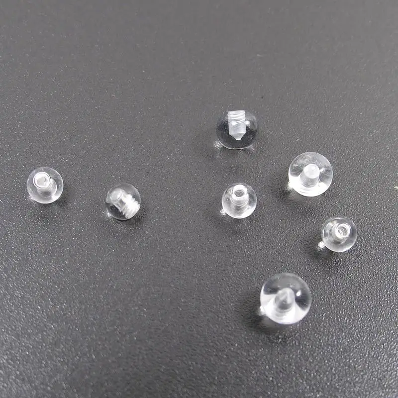 100pcs Transparent Replacement - Body Jewelry Replacement Ball 评论和价格