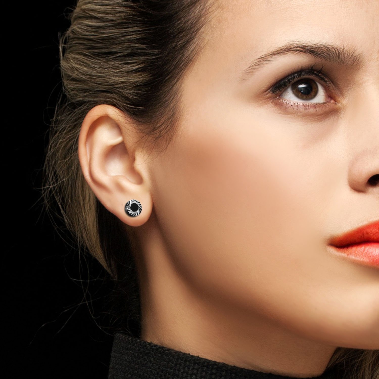 2Pcs/6Pcs Black Stainless Stee - Body Jewelry Ear Gauges 评论和价格
