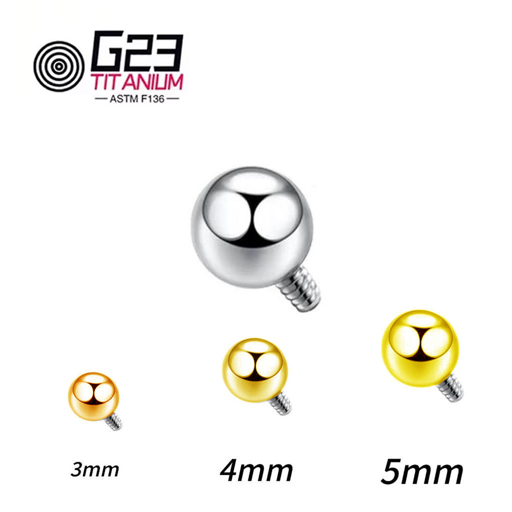Wholesale 10/50pcs Titanium 14 - Body Jewelry Replacement Ball 评论和价格