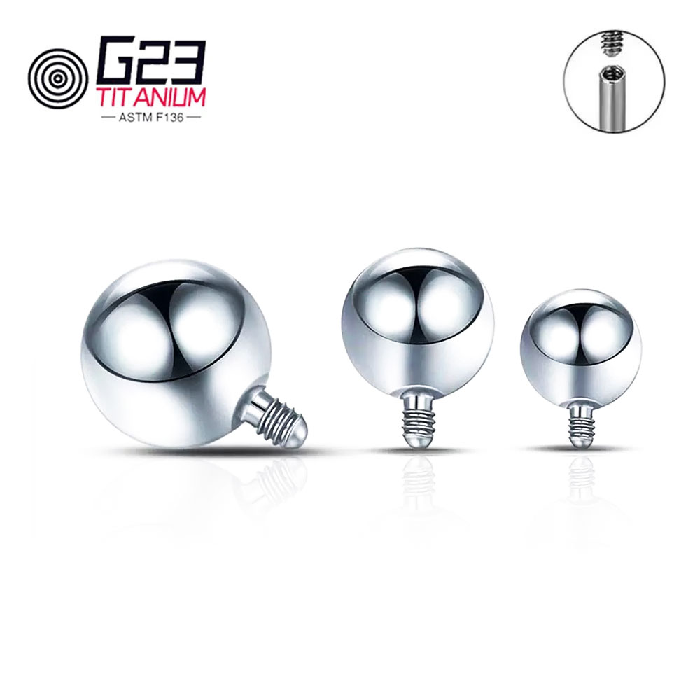 Wholesale 10/50pcs Titanium 14 - Body Jewelry Replacement Ball 评论和价格