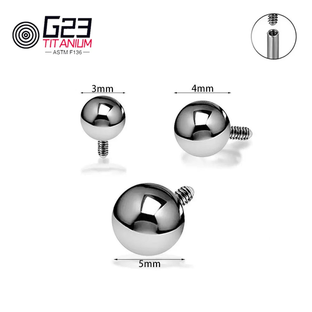 Wholesale 10/50pcs Titanium 14 - Body Jewelry Replacement Ball 评论和价格