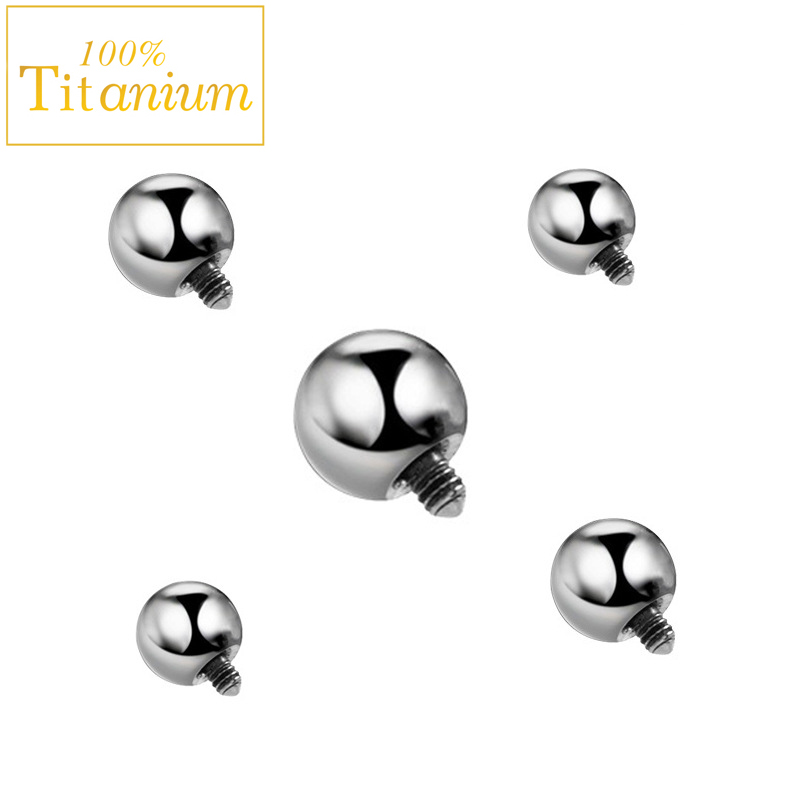 10Pc Implant Grade ASTM G23 Ti - Body Jewelry Replacement Ball 评论和价格