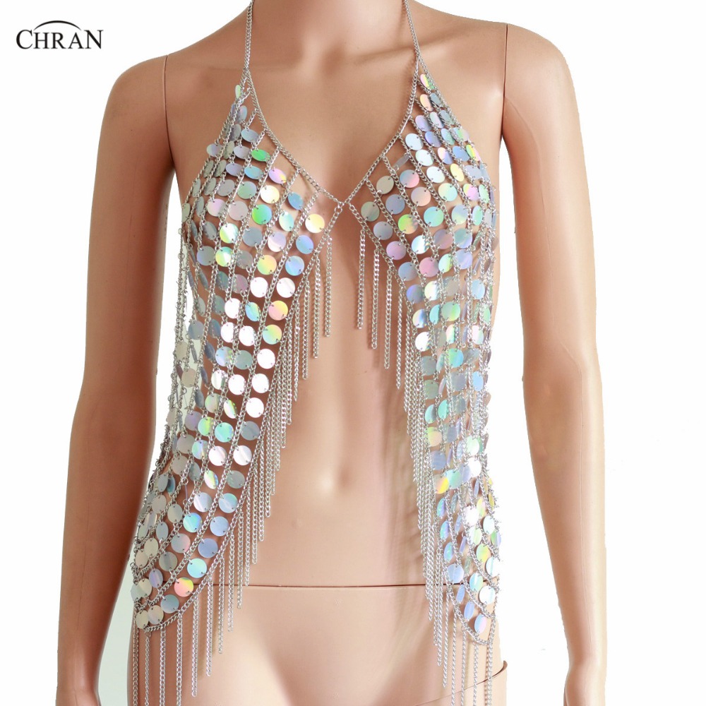 Chran New Sexy Spark Vest Summ - Body Jewelry Vest 评论和价格