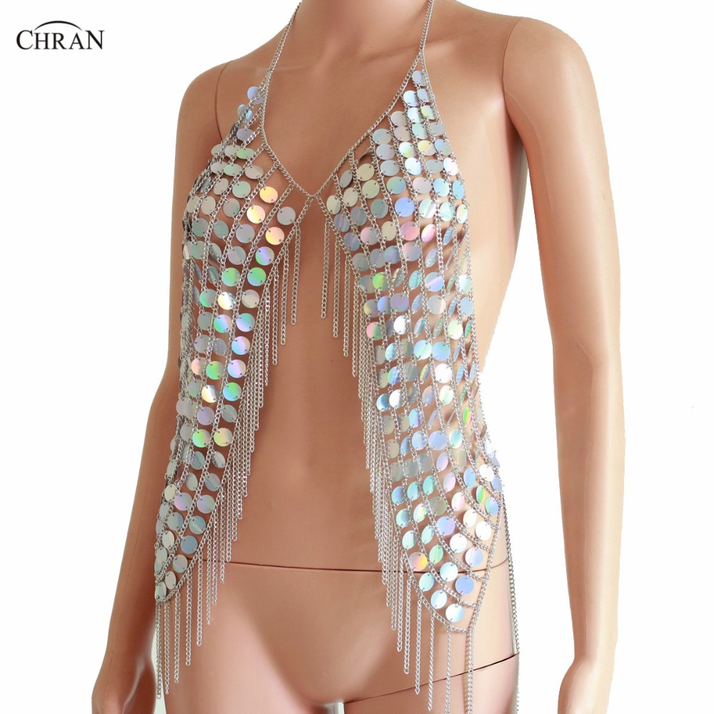 Chran New Sexy Spark Vest Summ - Body Jewelry Vest 评论和价格