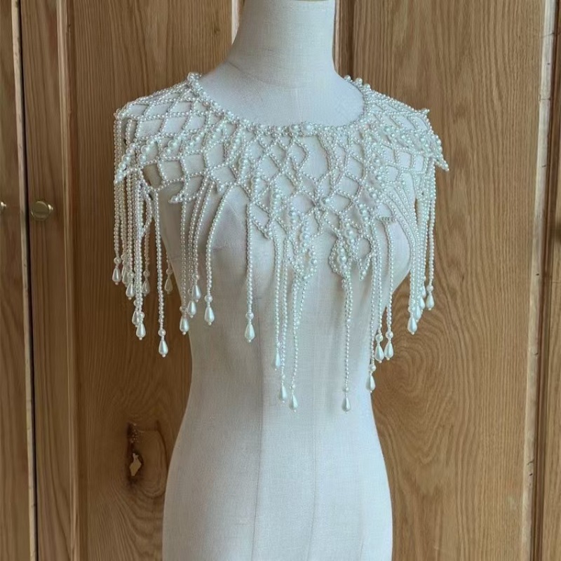 Victorian Inspired Beaded Shaw - Body Jewelry Vest 评论和价格