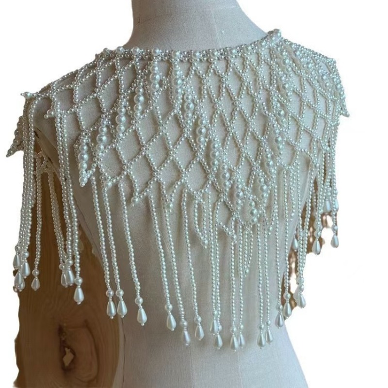 Victorian Inspired Beaded Shaw - Body Jewelry Vest 评论和价格