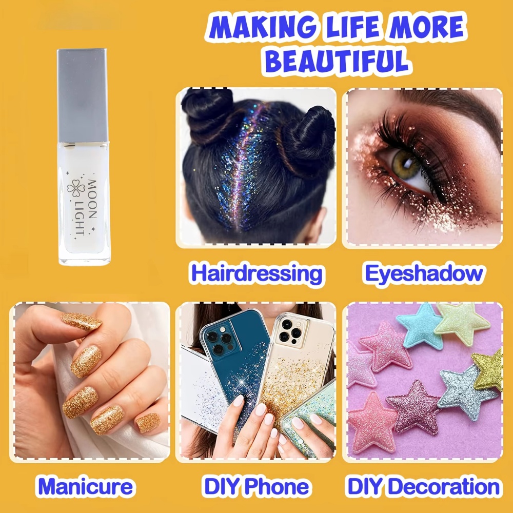 Skin-Friendly Glitter Glue 10m - Body Jewelry Glue 评论和价格