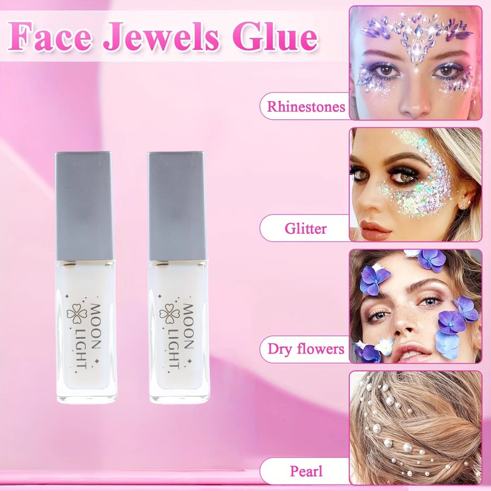 Skin-Friendly Glitter Glue 10m - Body Jewelry Glue 评论和价格