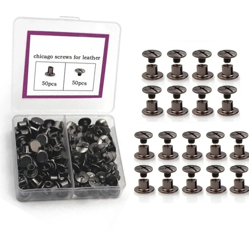 50sets/box Chicago Screw Rivet - Body Jewelry Chicago 评论和价格