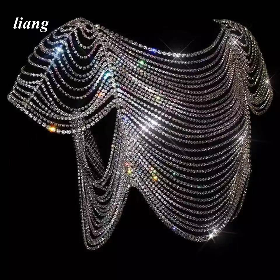Sexy Body Chain Bikini Vest br - Body Jewelry Vest 评论和价格
