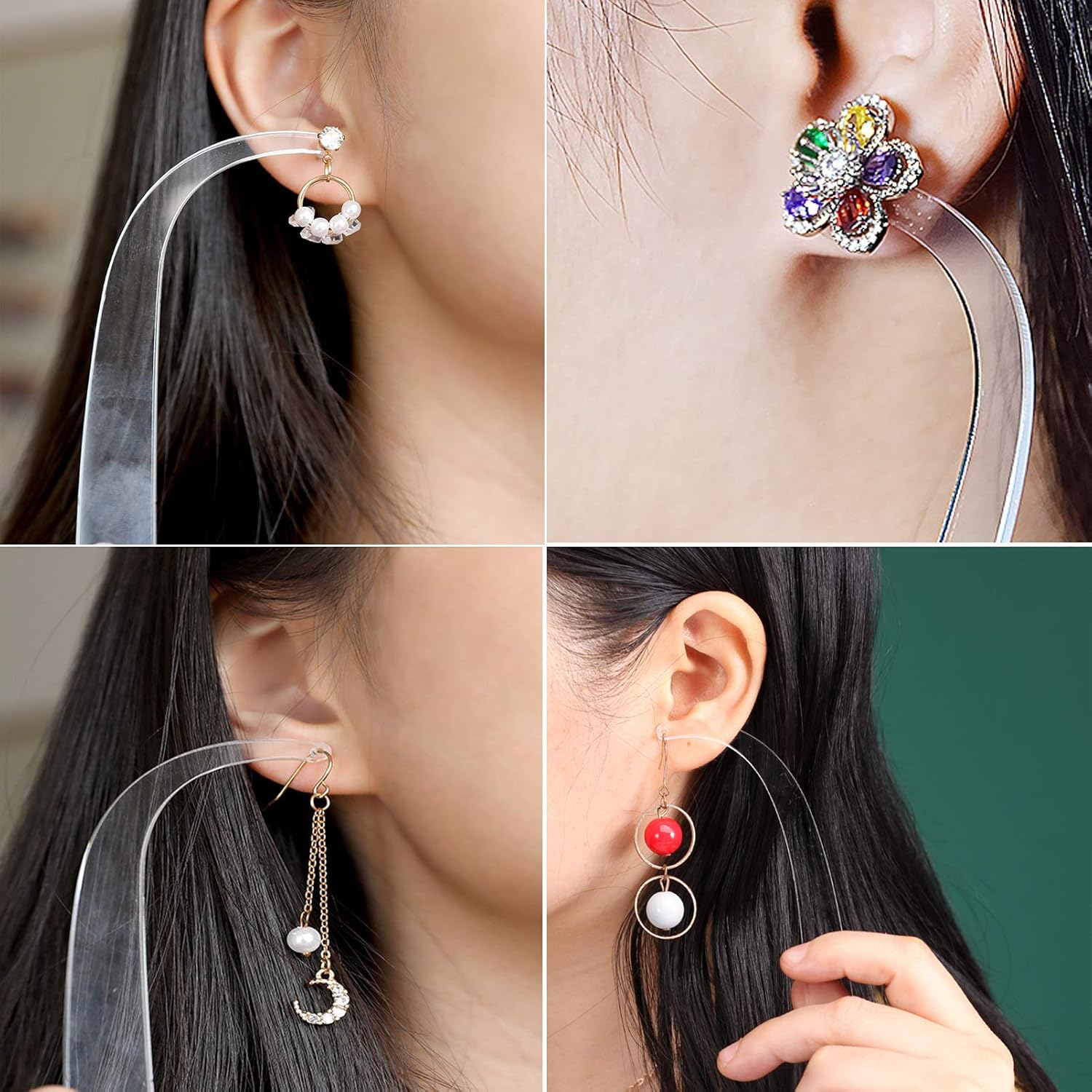 5pcs Acrylic Earring Try-on Wa - Body Jewelry Display 评论和价格