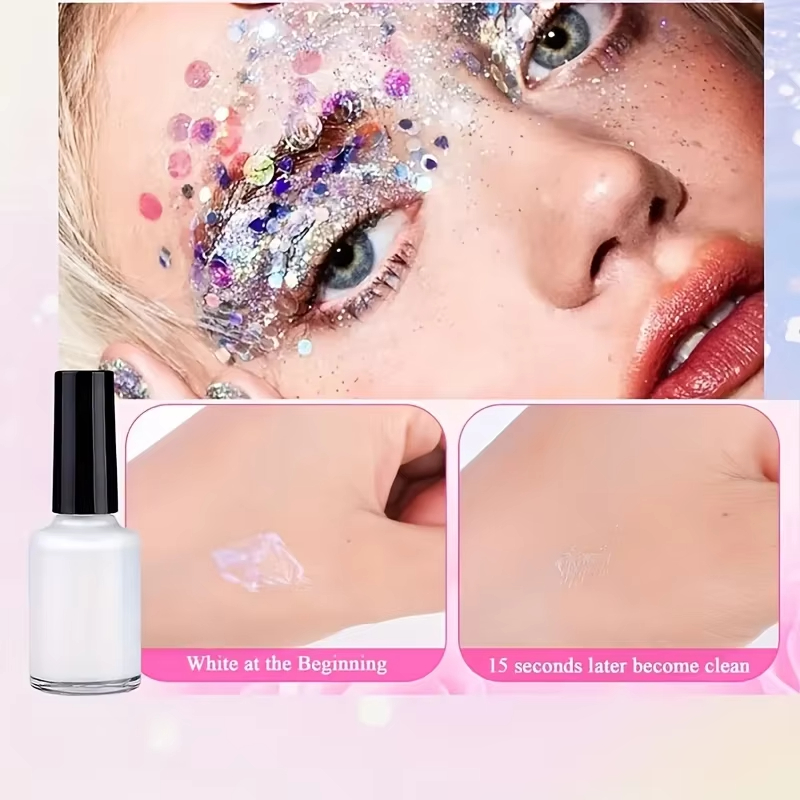 12 Colors of Glitter DIY Flash - Body Jewelry Glue 评论和价格