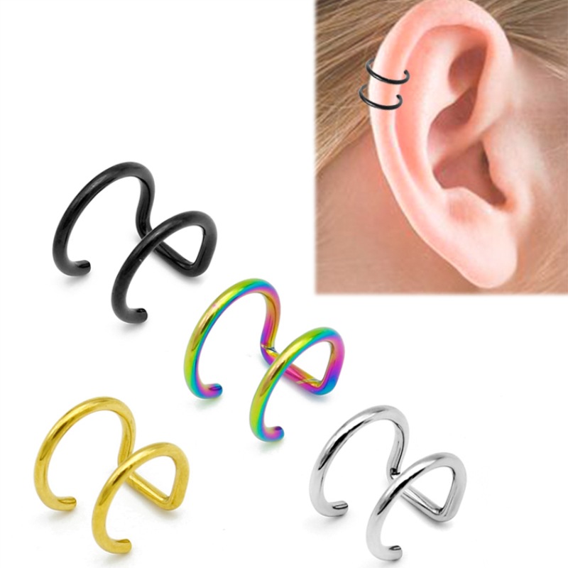 2Pcs 316L Stainless Steel Clip - Body Jewelry Labret 评论和价格