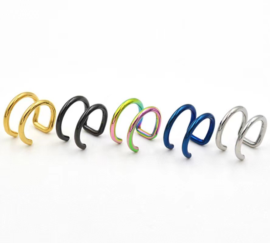 2Pcs 316L Stainless Steel Clip - Body Jewelry Labret 评论和价格