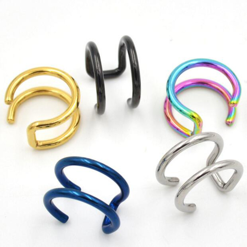 2Pcs 316L Stainless Steel Clip - Body Jewelry Labret 评论和价格