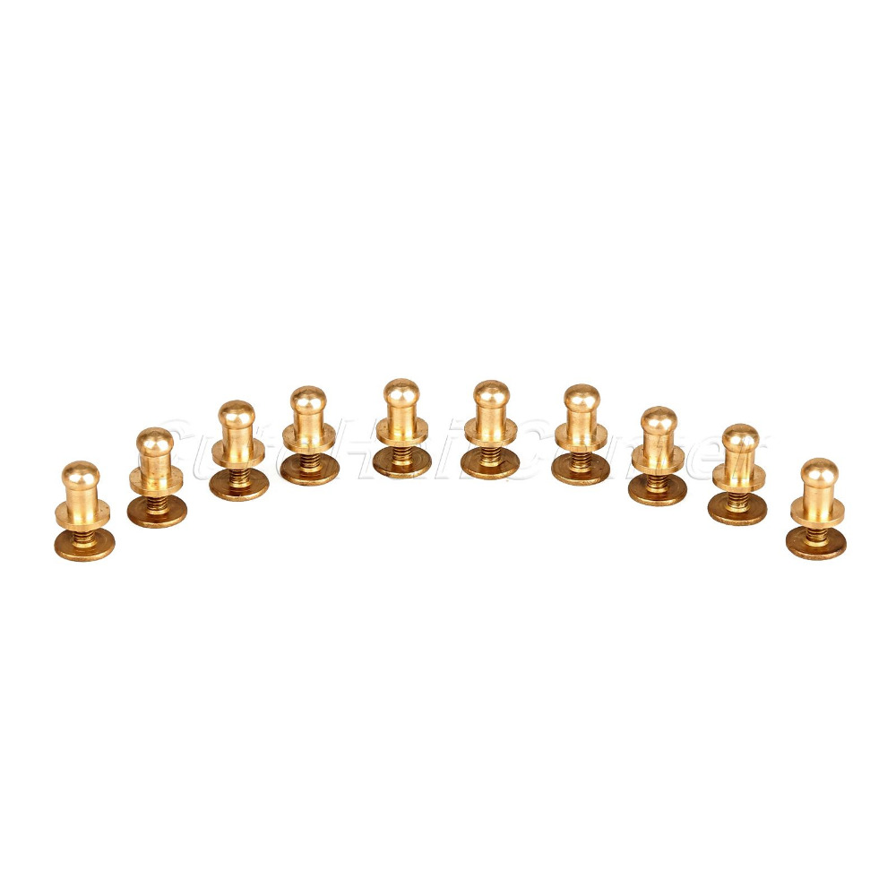 10Pcs/Set Solid Brass Rivet Ro - Body Jewelry Chicago 评论和价格