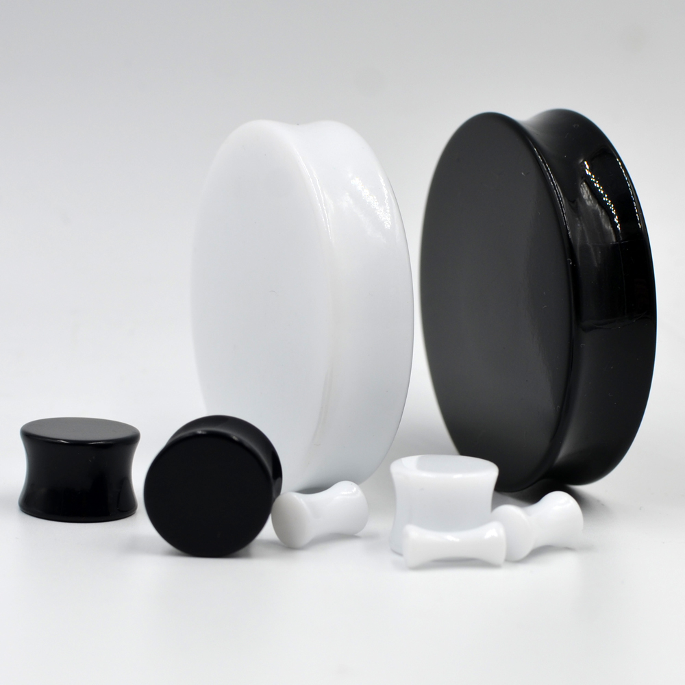 1 Pair 3mm-50mm Big Size Solid - Body Jewelry Ear Gauges 评论和价格