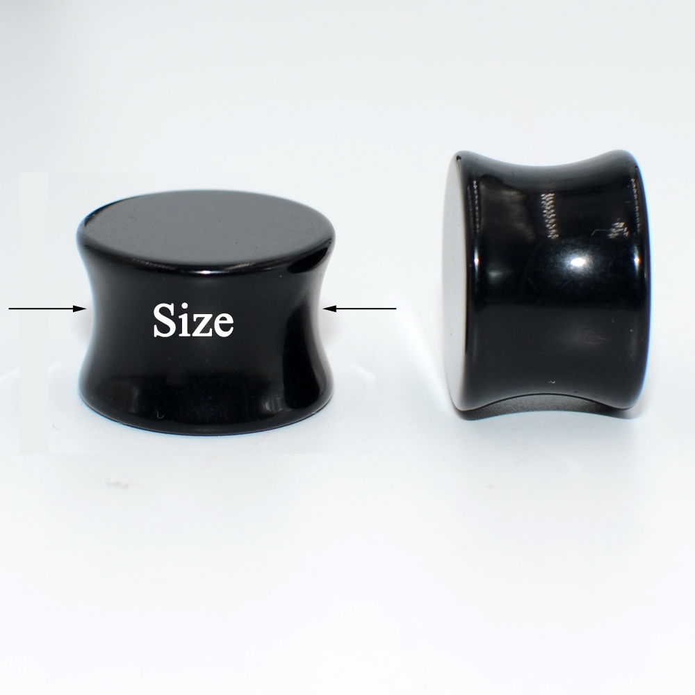 1 Pair 3mm-50mm Big Size Solid - Body Jewelry Ear Gauges 评论和价格