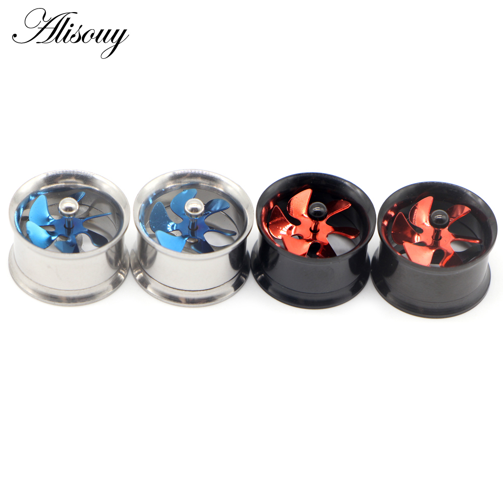Alisouy 2Pcs Screw Propeller E - Body Jewelry Ear Gauges 评论和价格