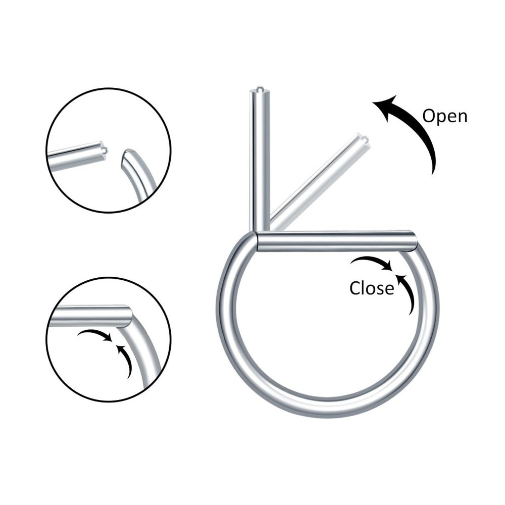 ASTM F136 Titanium Septum Ring - Body Jewelry Materials 评论和价格