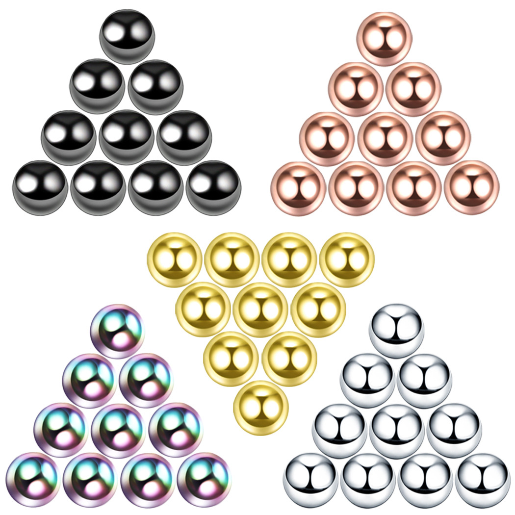 10pcs Stainless Steel Jewelry  - Body Jewelry Replacement Ball 评论和价格