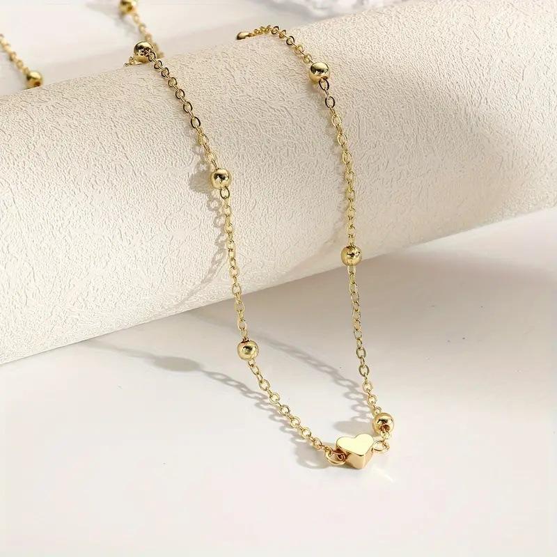 Girls Simple Heart Beaded Bell - Body Jewelry Sale 评论和价格