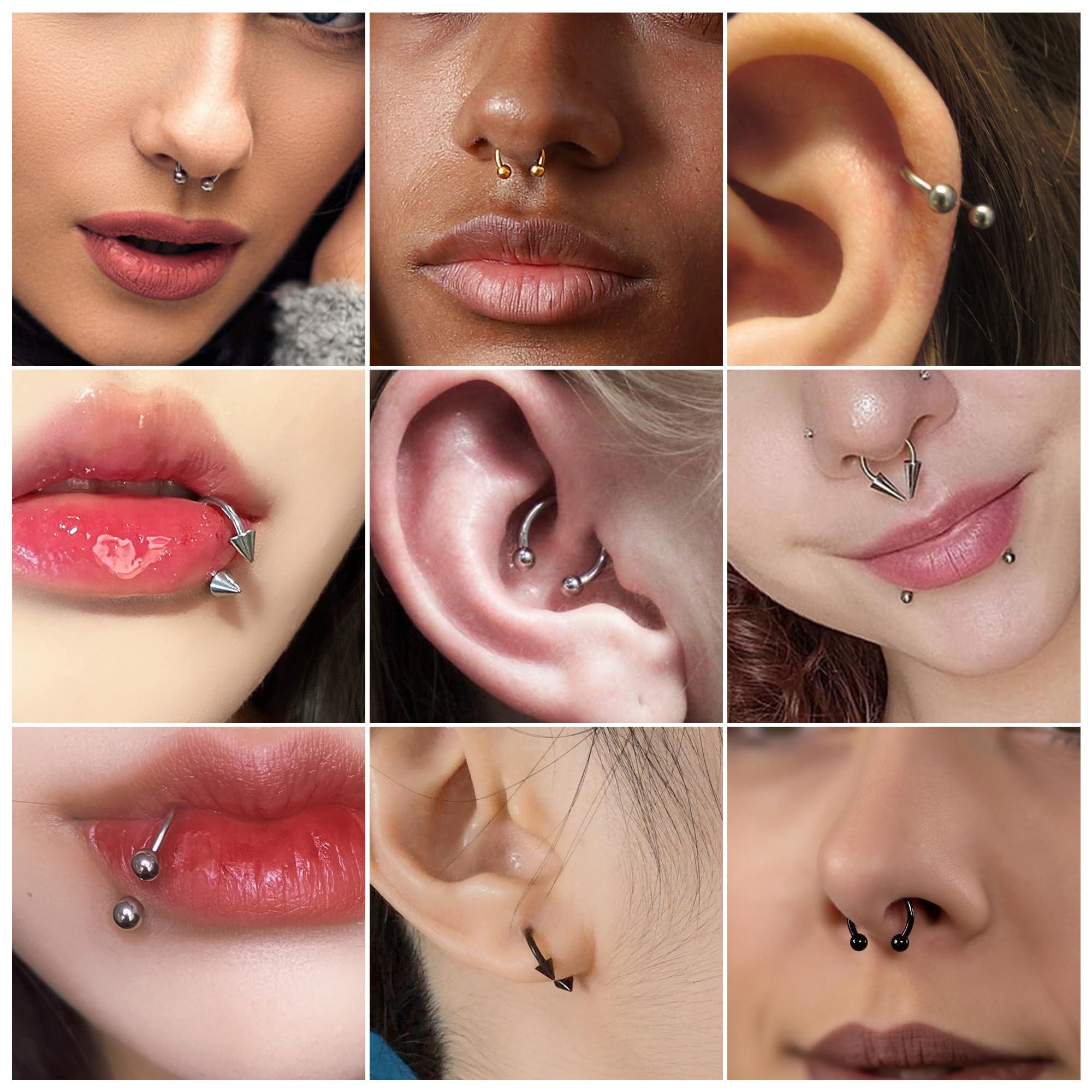 20pcs 16G Septum Rings Septum  - Body Jewelry Replacement Ball 评论和价格
