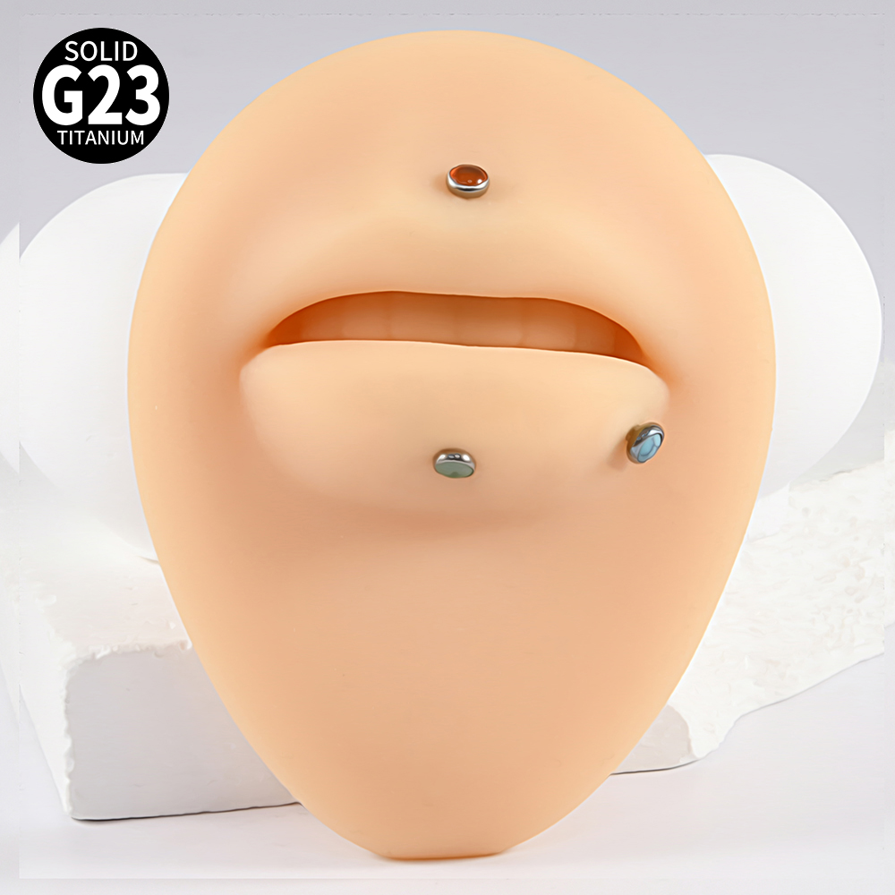 1PC 16g G23 Titanium Crystal&S - Body Jewelry Labret 评论和价格