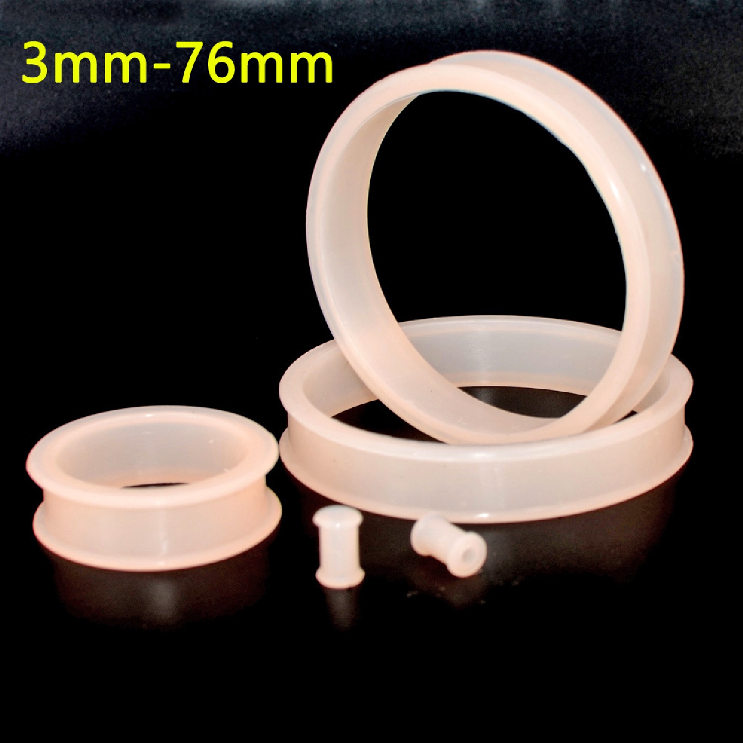 2pcs Supersize Flexible Silico - Body Jewelry Ear Gauges 评论和价格